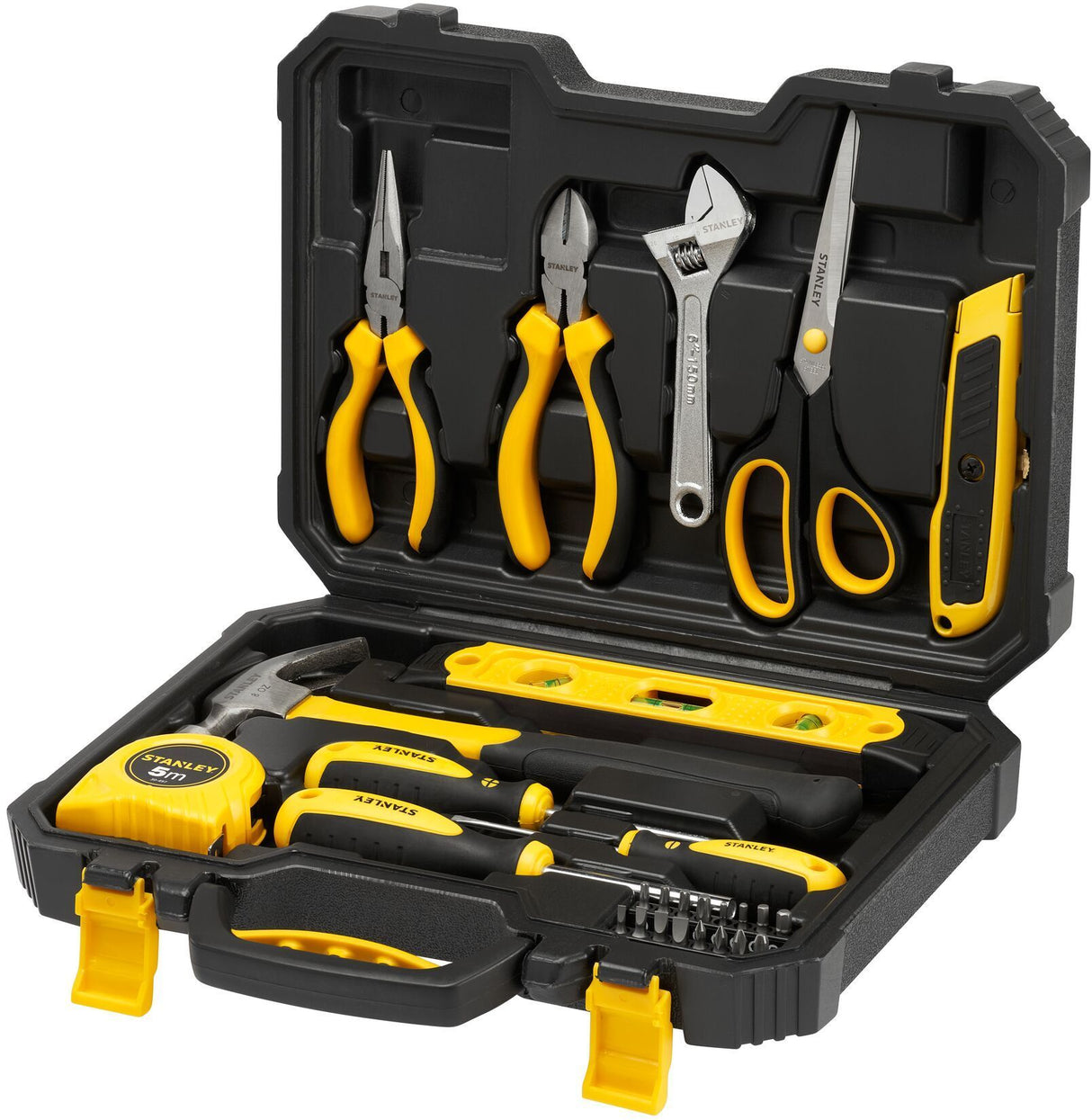 Malette a outils 28 pieces - STANLEY - STHT78050-1 - Coffret plastique - Noir et jaune