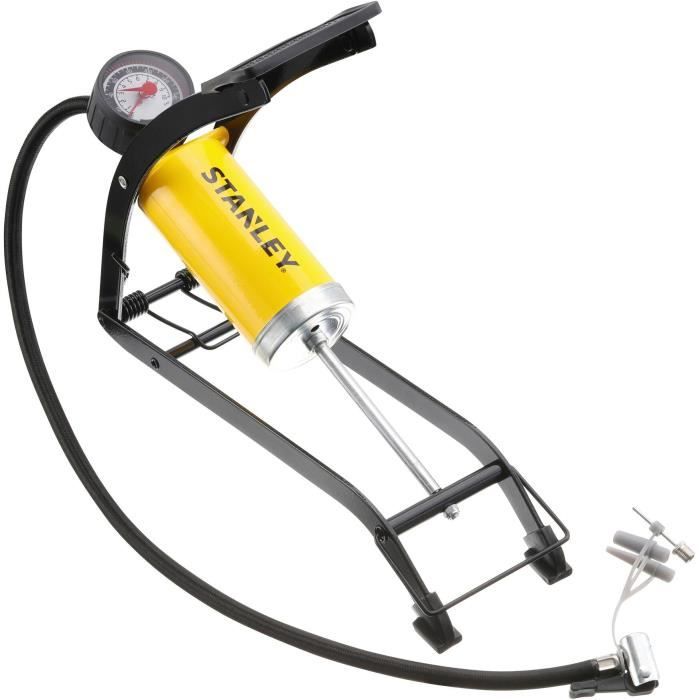STANLEY - Pompe a Pied - STHT80894-1 - Pression maxi : 100 psi / 6,9 bars