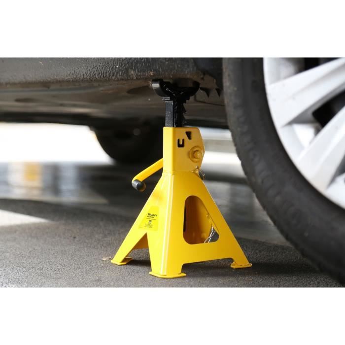 STANLEY - Paire de Chandelles 2 tonnes - STMT81255-1 - Systeme de crémaillere pour adapter la hauteur