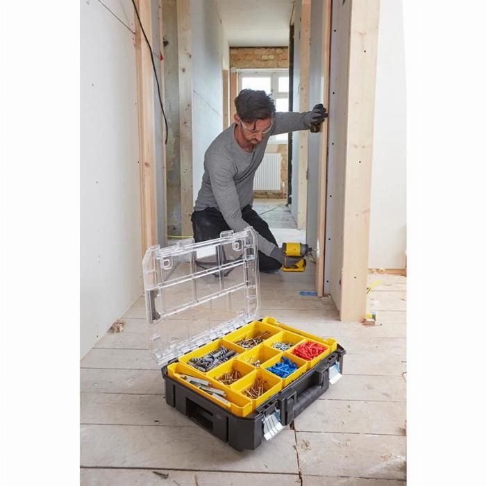 Organiseur grande capacité PRO-STACK - STANLEY FATMAX - FMST82967-1 - 10 compartiments amovibles