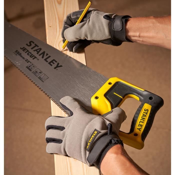 Scie égoine - STANLEY - 2-15-289 - Jetcut - 550 mm - coupe de débit