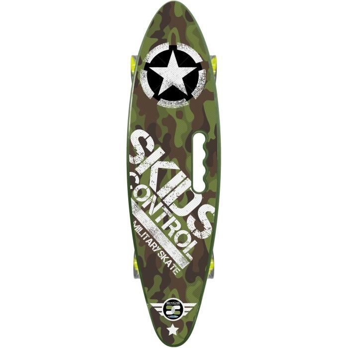 STAMP Skateboard 24 x 7 avec poignÈe Skids Control Military
