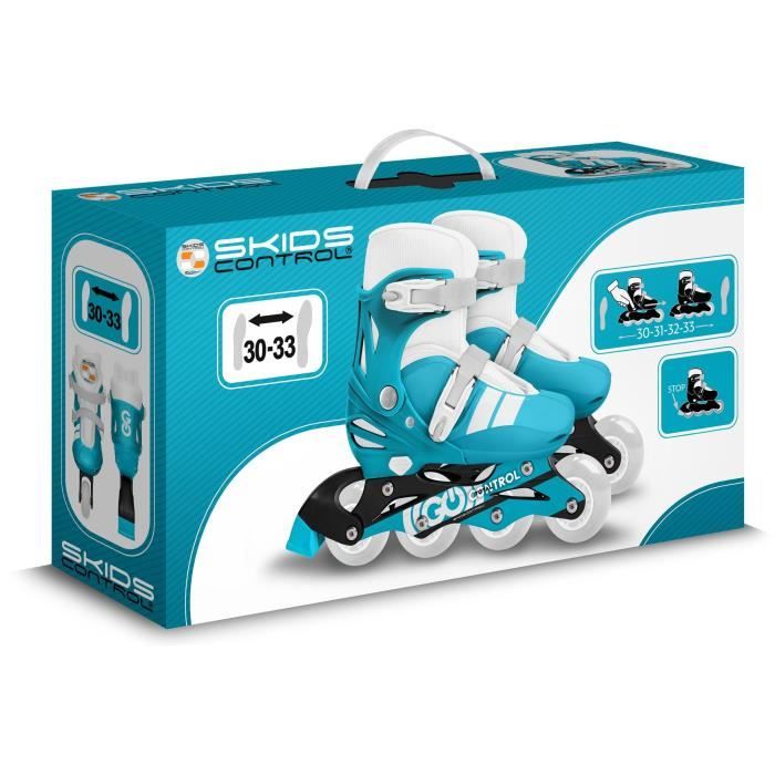 Patins en ligne ajustable - STAMP - SKIDS CONTROL - Taille 30-33 - Mixte
