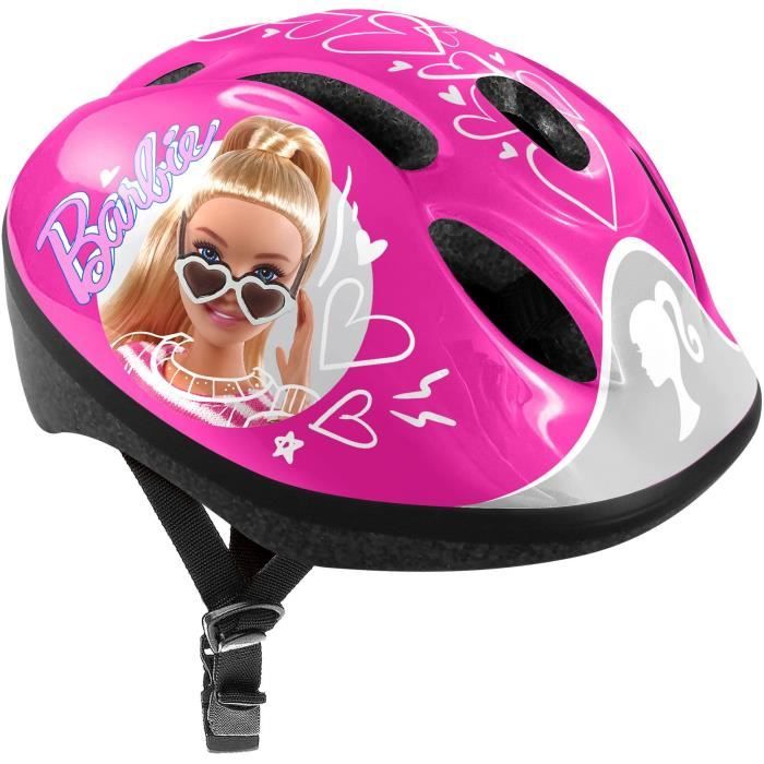 Casque de vÈlo STAMP - Barbie - Taille ajustable - Confortable - Rose