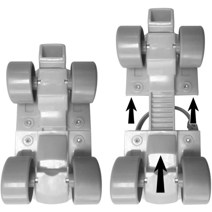 STAMP - Set Patins a roulettes avec genouilleres - Spidey - Enfant - Bleu - Rouge - GarÁon