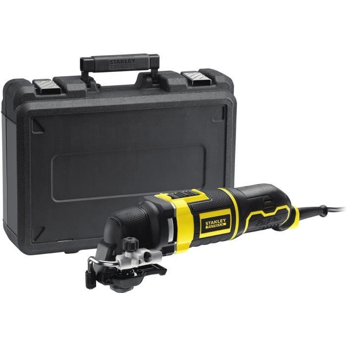 Outil oscillatoire multifonction filaire - STANLEY FATMAX - FME650K-QS - 300W - découpe, ponçage, grattage - 20 accessoires