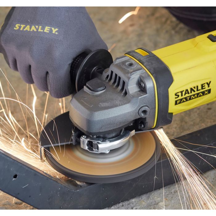 Meuleuse sans fil - 18V - STANLEY FATMAX V20 - SFMCG400M2K-QW - 125mm - 2 batteries 4 Ah + chargeur 2 A