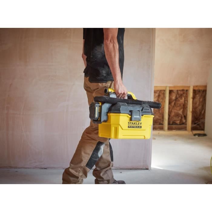 Aspirateur Eau et Poussiere - STANLEY FATMAX V20 - SFMCV002B-XJ - Lithium 18V - Sans Batterie