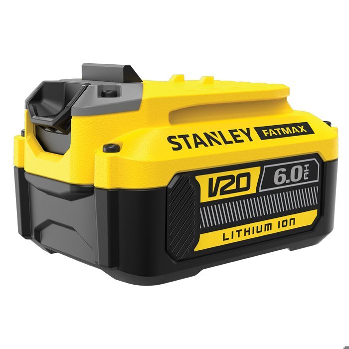 Batterie 18V 6 Ah - STANLEY FATMAX - Compatible avec la gamme STANLEY FATMAX V20 - SFMCB206-XJ