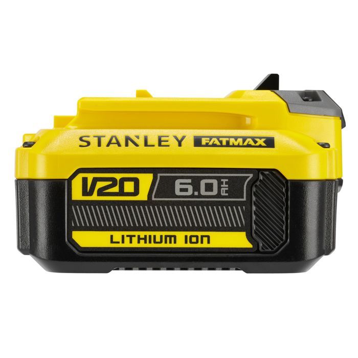 Batterie 18V 6 Ah - Stanley Fatmax - Compatible avec la gamme STANLEY FATMAX V20 - SFMCB206-XJ