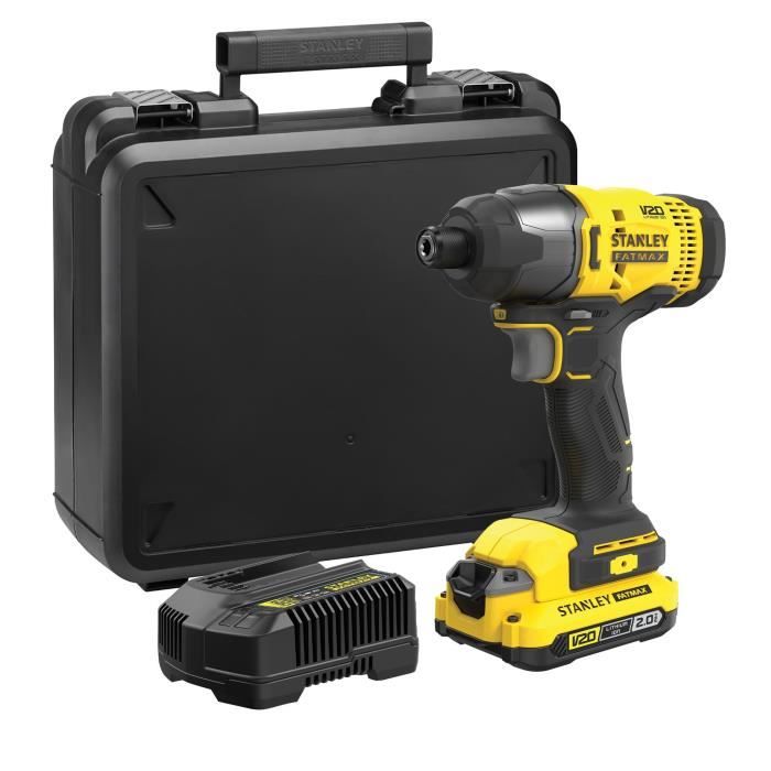 Visseuse a impact sans fil + batterie 2Ah + chargeur - 18V - Stanley Fatmax - SFMCF800D1K-QW