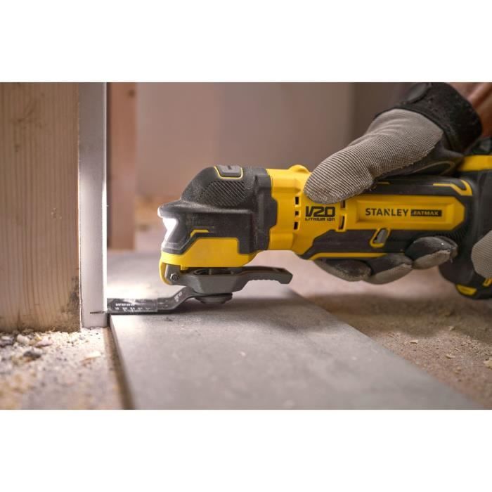 Outil Oscillatoire Brushless - STANLEY FATMAX V20 - SFMCE510B-XJ - Lithium 18V - Sans Batterie