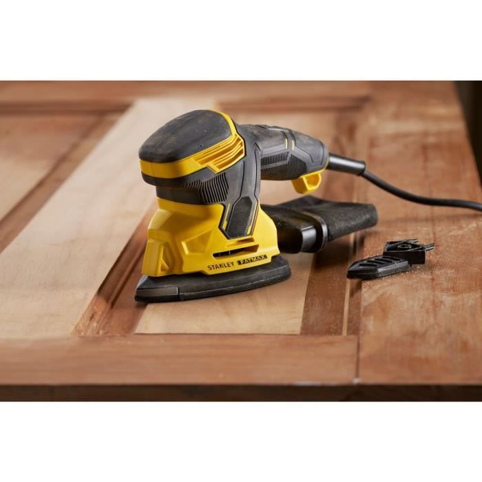 Ponceuse de finition filaire - 120W - STANLEY FATMAX - SFMEW210S-QS - avec abrasifs
