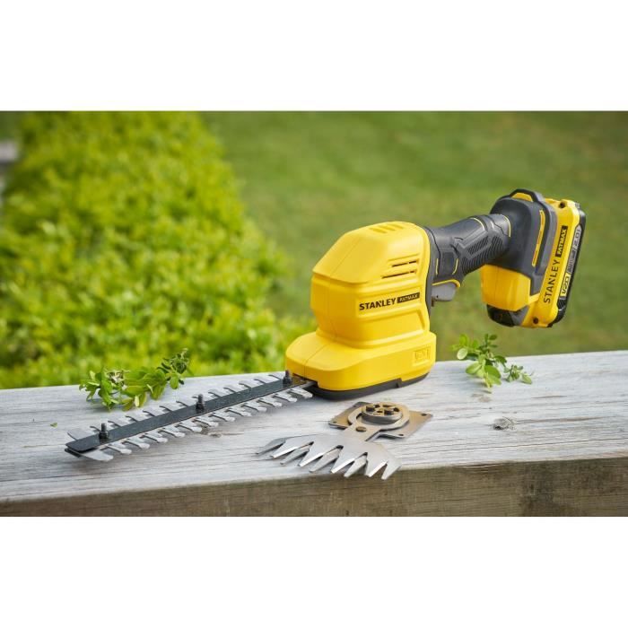 Taille-haie et cisaille a gazon sans fil - Stanley Fatmax - STCSS20B-XJ - 18V - Lames interchangeables - Sans batterie