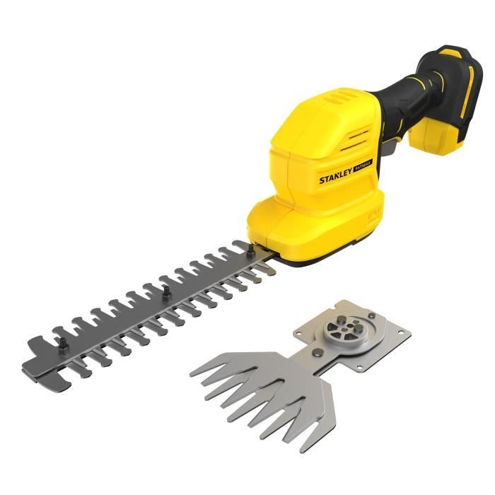 Taille-haie et cisaille a gazon sans fil - Stanley Fatmax - STCSS20B-XJ - 18V - Lames interchangeables - Sans batterie