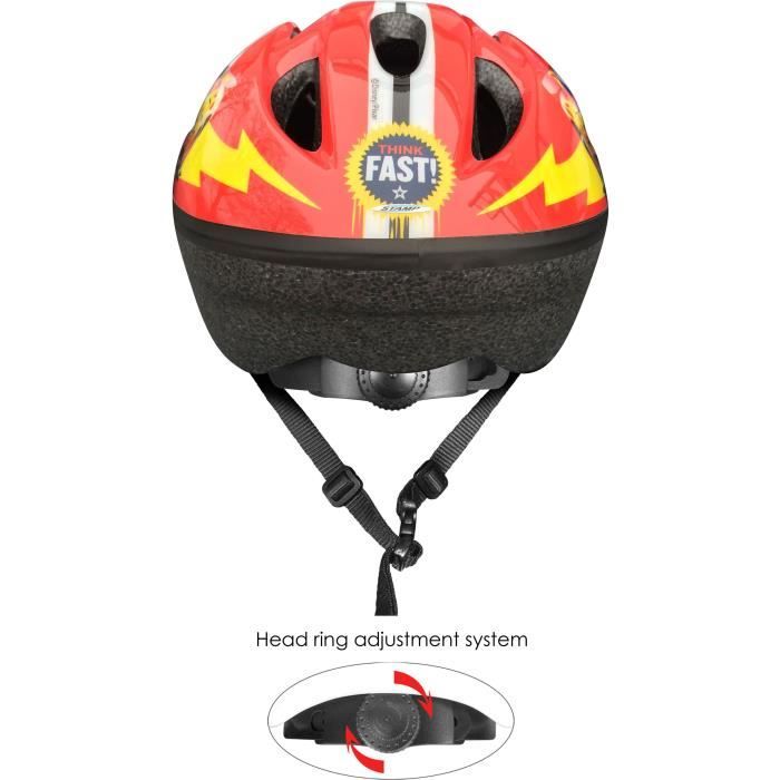 Casque ajustable CARS - STAMP - Taille XS - Rouge - GarÁon