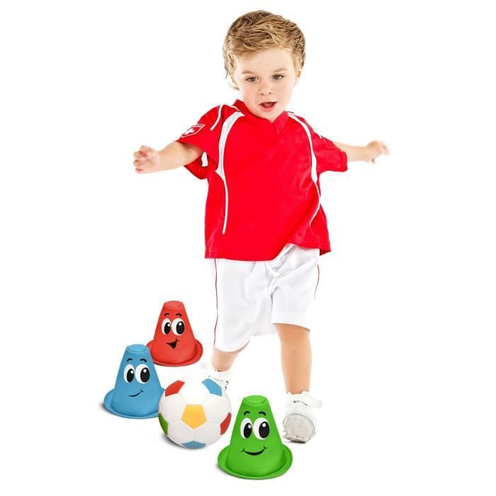 Set de Foot prÈ-scolaire - STAMP - Balle et 3 cÙnes - Mixte - A partir de 2 ans