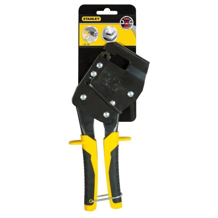 Pince a sertir de plaquiste - Stanley - 1-69-100 -Pour profils métalliques - Fixation permanente - Sertissage facile