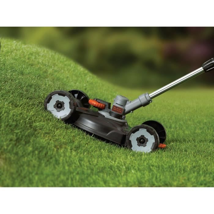 Coupe-bordures 3 en 1 sans fil + batterie 2Ah + chargeur - BLACK&DECKER - STC1820CM-QW - 18V - 28cm - dresse-bordures + tonte