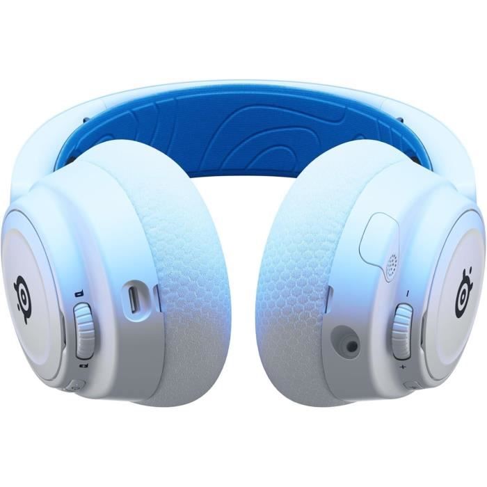 Casque gaming sans fil - STEELSERIES - Arctis Nova 7P - Multiplateforme - Blanc