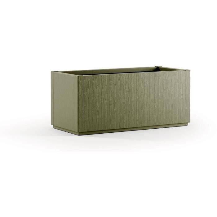 STEFANPLAST Bac a fleur/Jardiniere ETHICA rectangulaire 80 cm - 100x43x35 cm - Vert