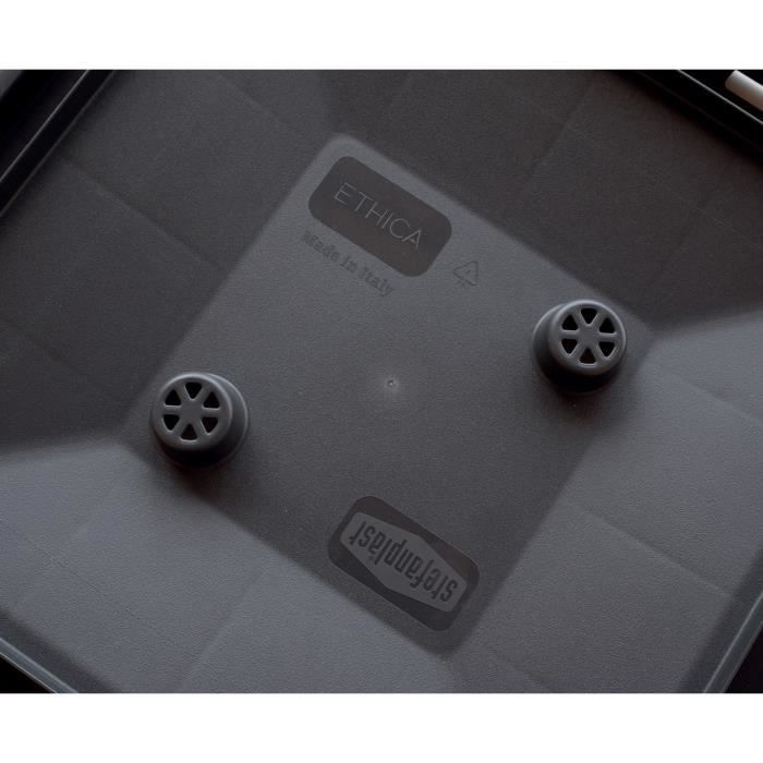 STEFANPLAST Bac a fleur NATURAL DELUXE - Carre avec treillis - Stone gris - 43x43xh142cm