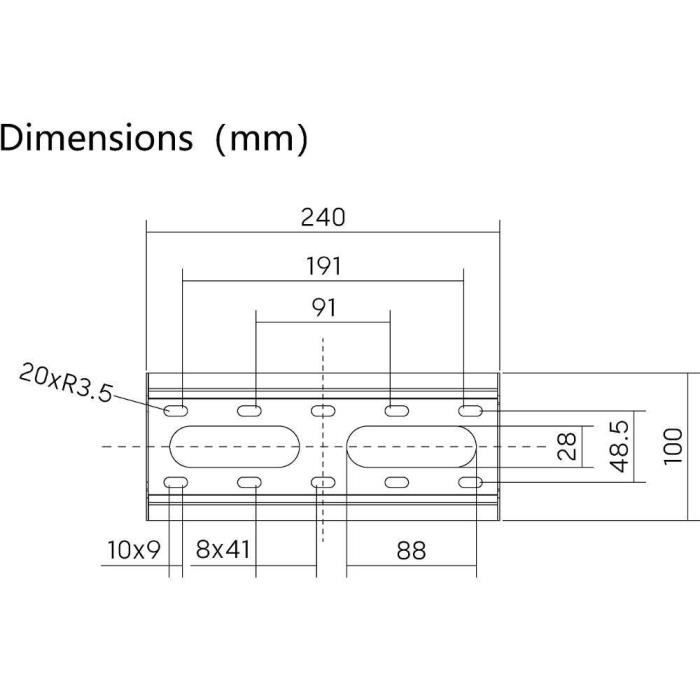 Support TV fixe - SLIM - Stell - SHO 4200