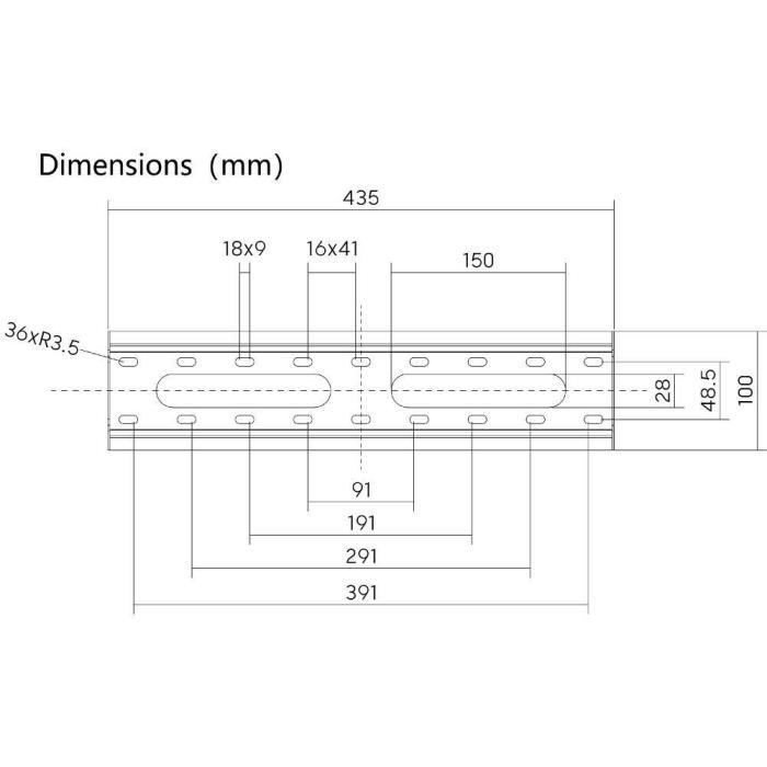 Support TV fixe - SLIM - Stell - SHO 4210