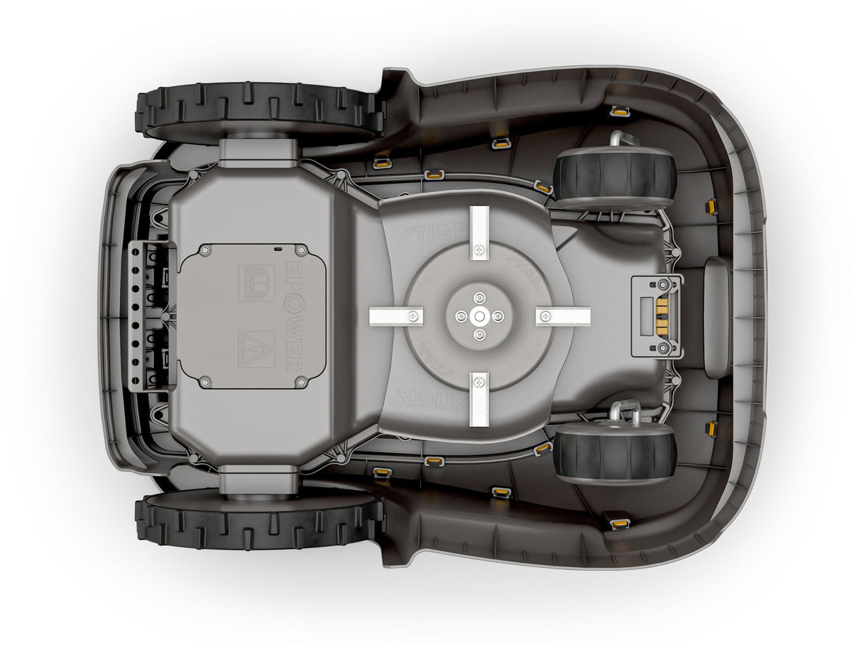 Robot tondeuse connecté sans fil - STIGA - A 500 - Largeur de coupe 18 cm - Jusqu'a 700 m²