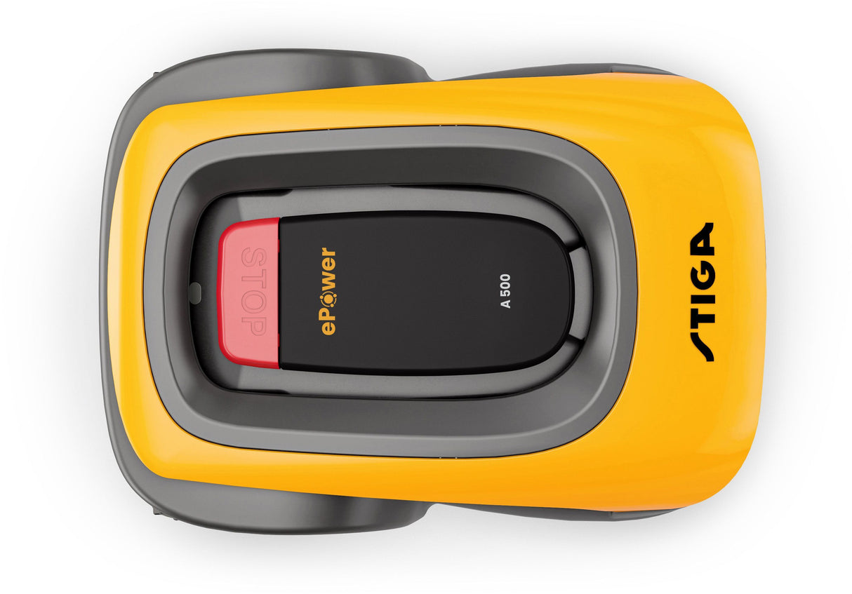 Robot tondeuse connecté sans fil - STIGA - A 500 - Largeur de coupe 18 cm - Jusqu'a 700 m²