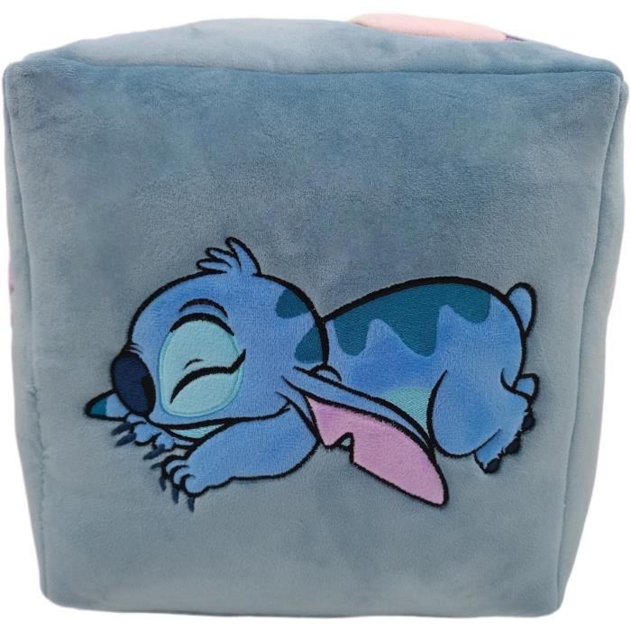 Coussin Cube LILO & STITCH, Microfibre, Dimension 25 x 25 x 25 cm, Disney