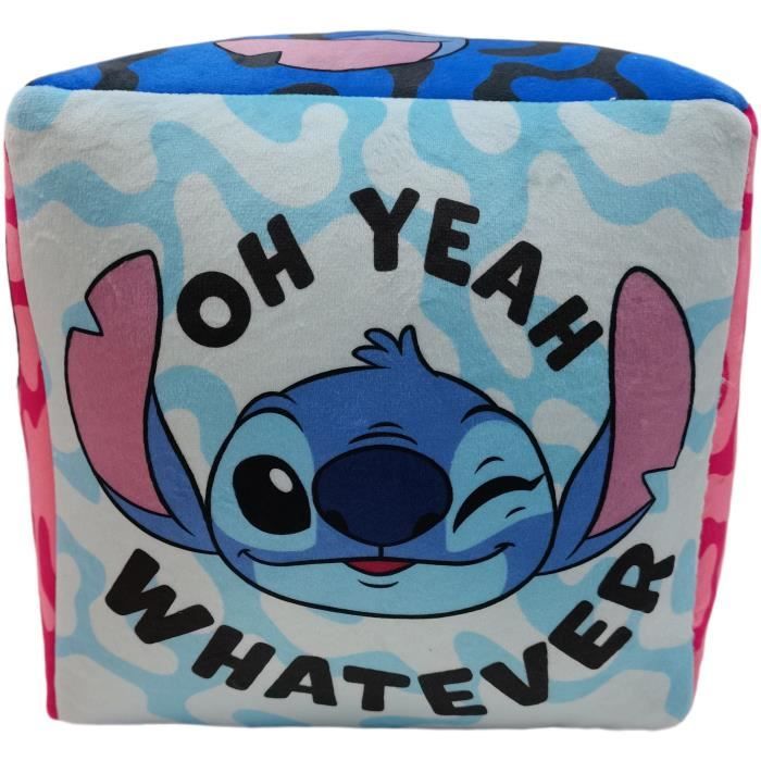 Coussin premium - Cube - Lilo & STITCH - Microfibre - 25 x 25 x 25 cm