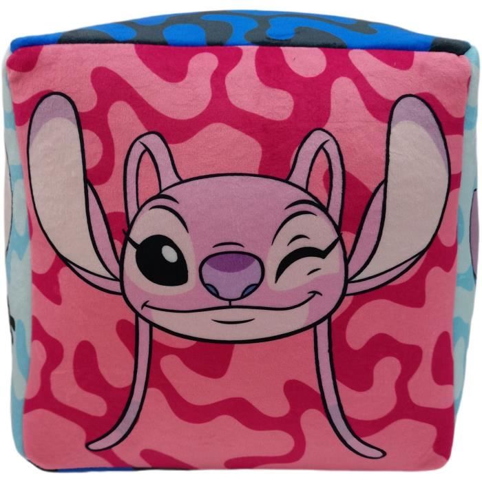 Coussin premium - Cube - Lilo & STITCH - Microfibre - 25 x 25 x 25 cm