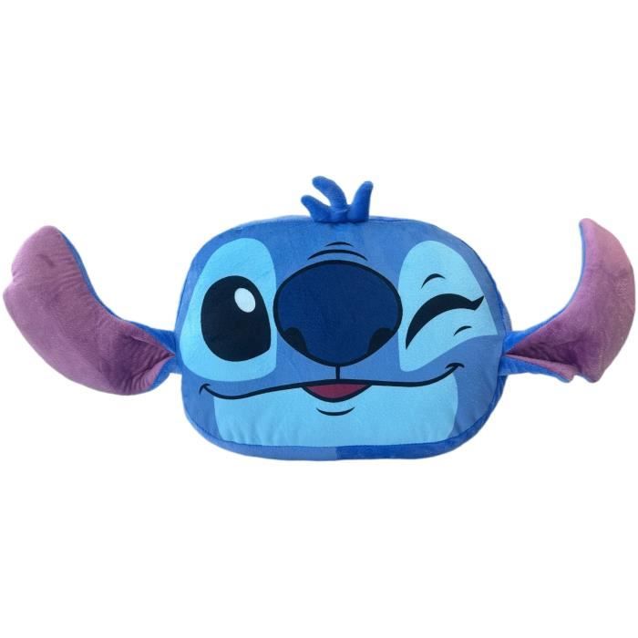 Coussin cocooning 3D Lilo & STITCH, Microfibre, Dimension 30 cm, Disney
