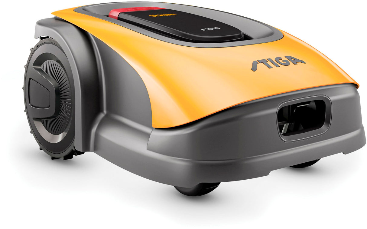 Robot tondeuse connecté sans fil périmétrique - STIGA - A 1000 - 100W - Largeur de coupe 18 cm - Jusqu'a 1400 m²