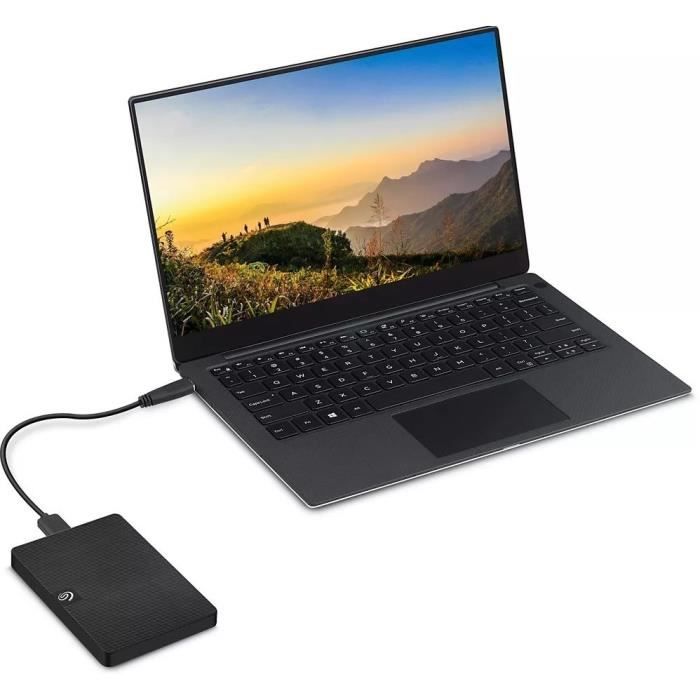 SEAGATE - Disque dur portable - HDD - 2 To - Noir