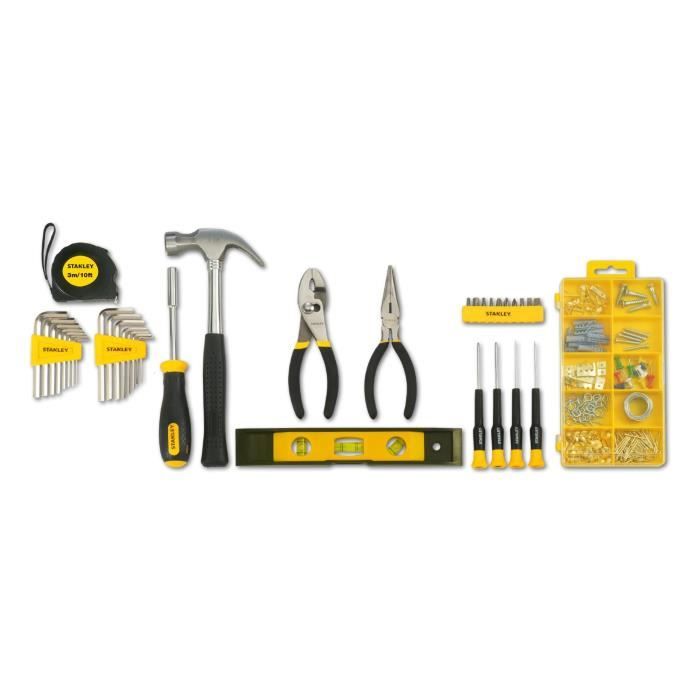 Coffret d'outils - STANLEY - STMT0-74101 - 38 pieces - Métal - Noir