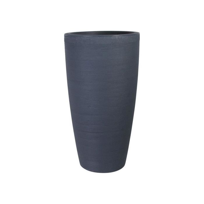 Pot de fleur - STRATA - L - Amesbury - Ø 40cm x 75cm H - Couleur graphite