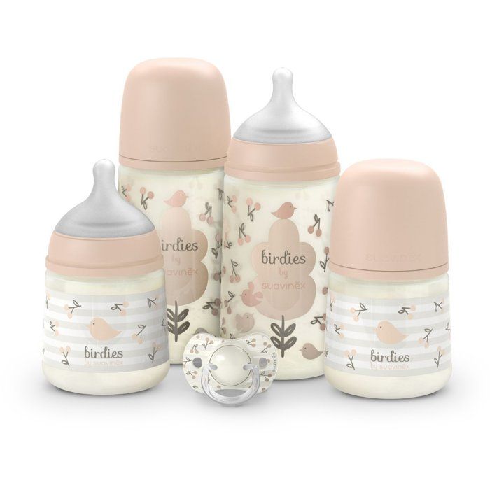Set nouveau-nť - SUAVINEX - Birdies - 0 a 6 mois - Rose