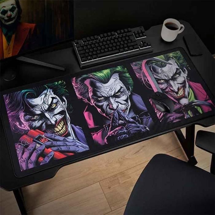 Tapis de souris XXL - SUBSONIC - Joker - 90 cm x 40 cm - Antidérapant - Haute qualité