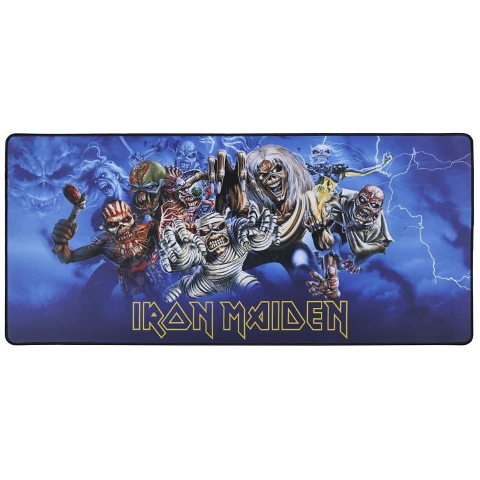Tapis de souris XXL - SUBSONIC - Iron Maiden - 90 cm x 40 cm - Tapis de bureau gaming - Licence officielle