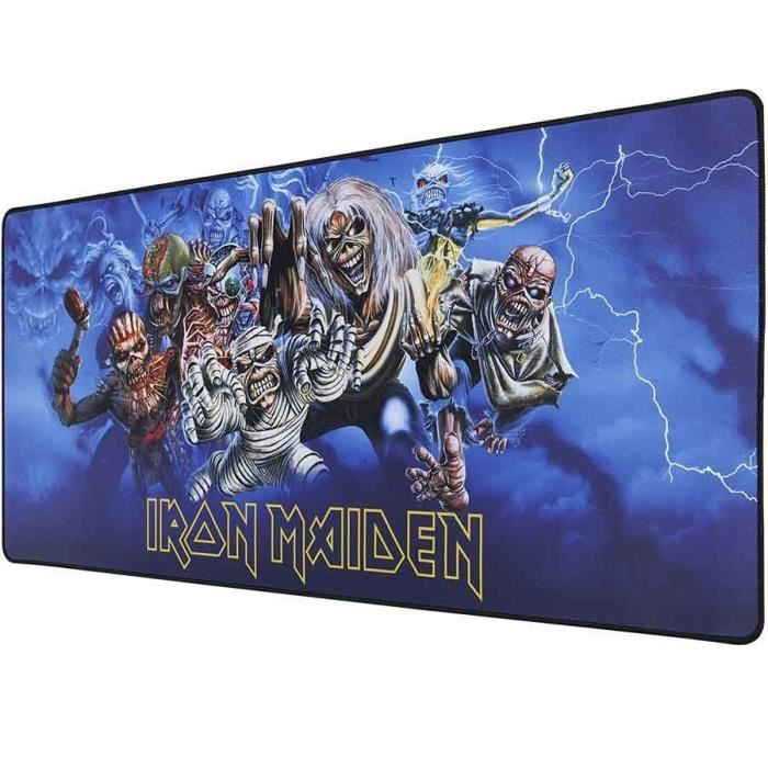 Tapis de souris XXL - SUBSONIC - Iron Maiden - 90 cm x 40 cm - Tapis de bureau gaming - Licence officielle