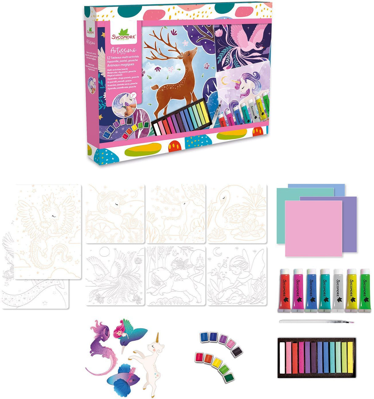 Multi activités XXL - SYCOMORE - Artissimo - Aquarelles pastels acrylique - Des 7 ans