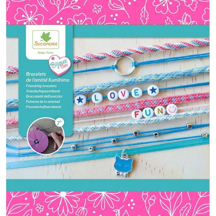 Atelier de bijoux - SYCOMORE - Bracelets d'amitié Kumihimo - Des 7 ans