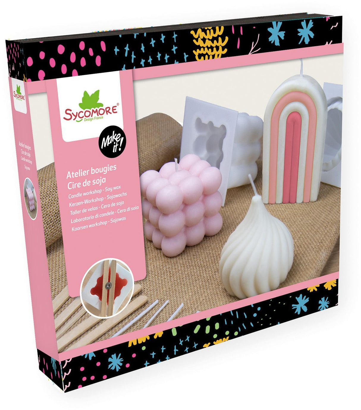 Atelier bougies - SYCOMORE - Make it XL - Cire de soja - Des 12 ans