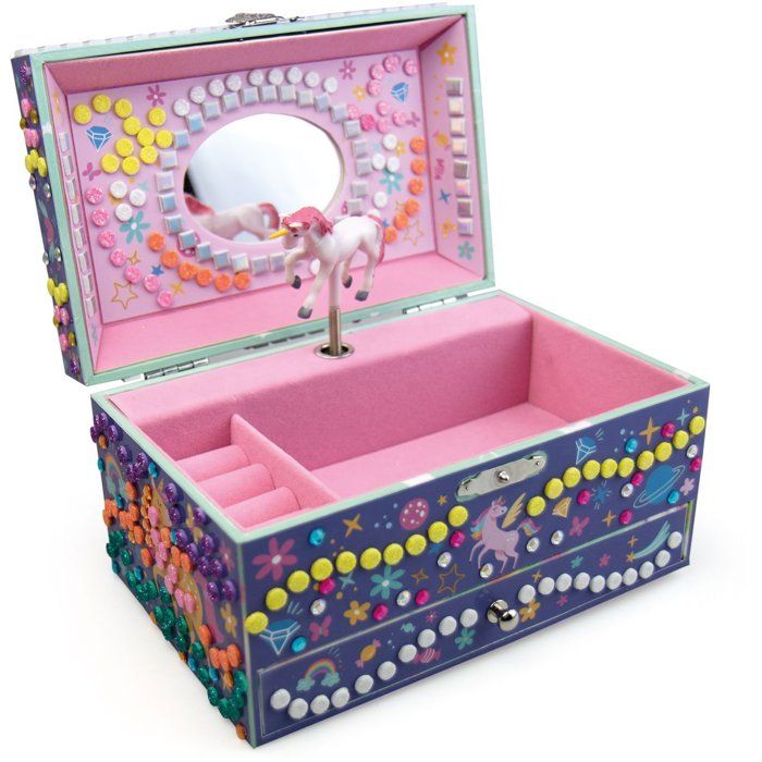 3D Mosaiques - SYCOMORE - Stick'N Fun - Boîte a musique Licorne - Des 5 ans