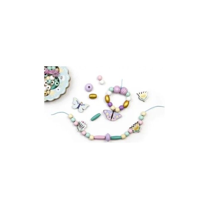 Coffret de perles en bois - SYCOMORE - Papillon - Des 4 ans