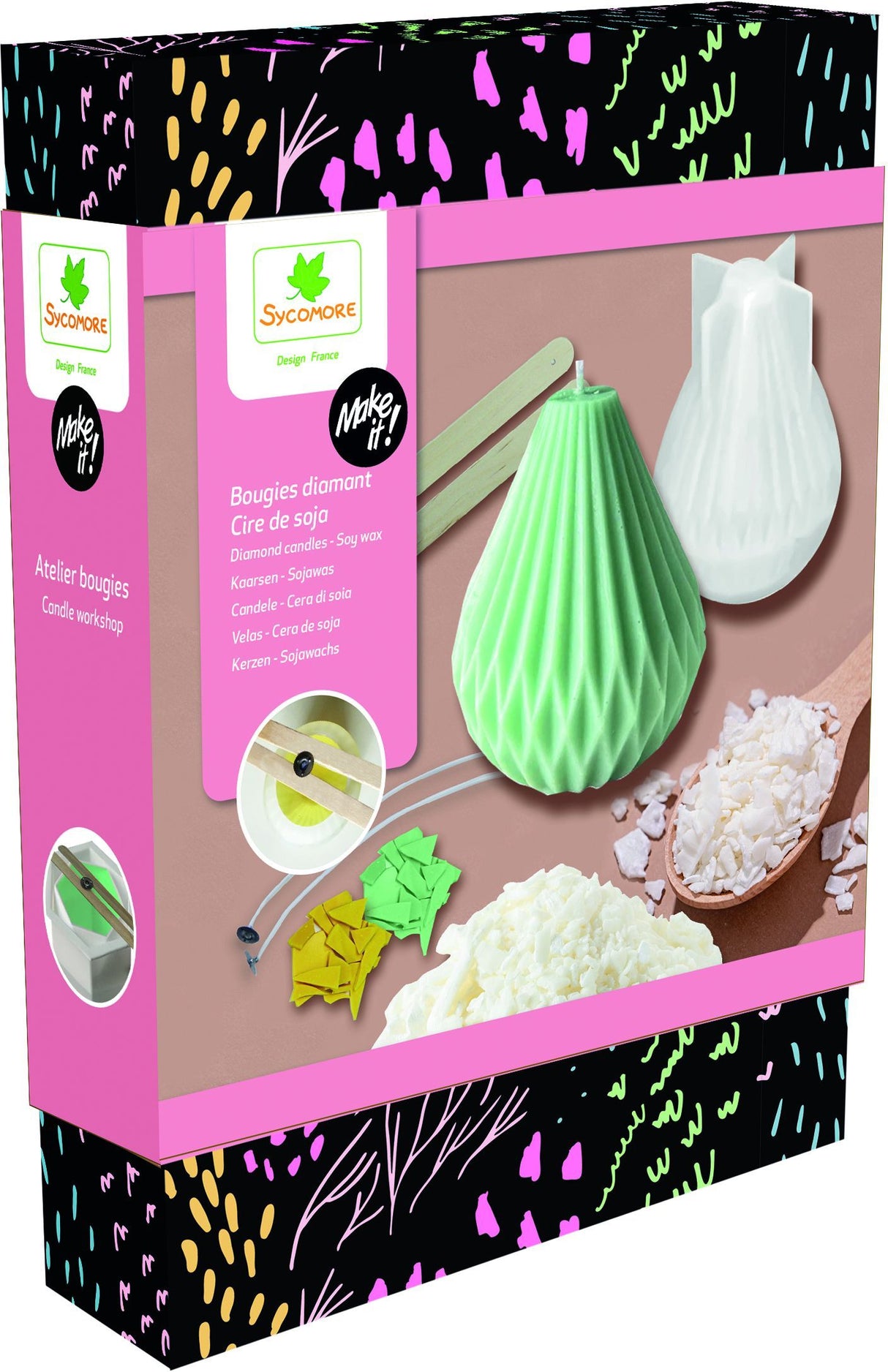 Atelier bougies diamant - SYCOMORE - Make it S - Cire de soja - Des 12 ans