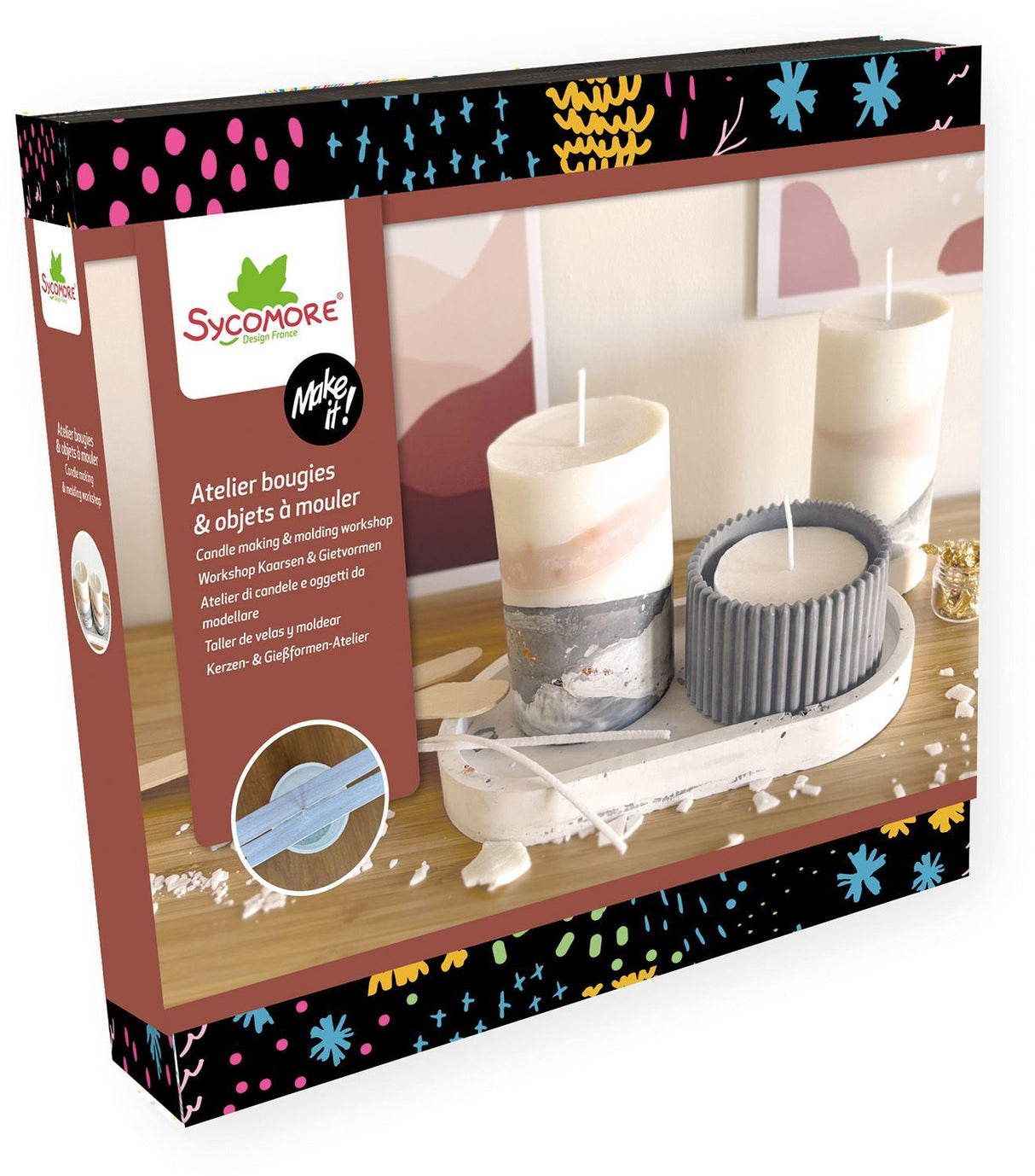 Atelier bougies et jesmonite - SYCOMORE - Make it XL - Des 12 ans