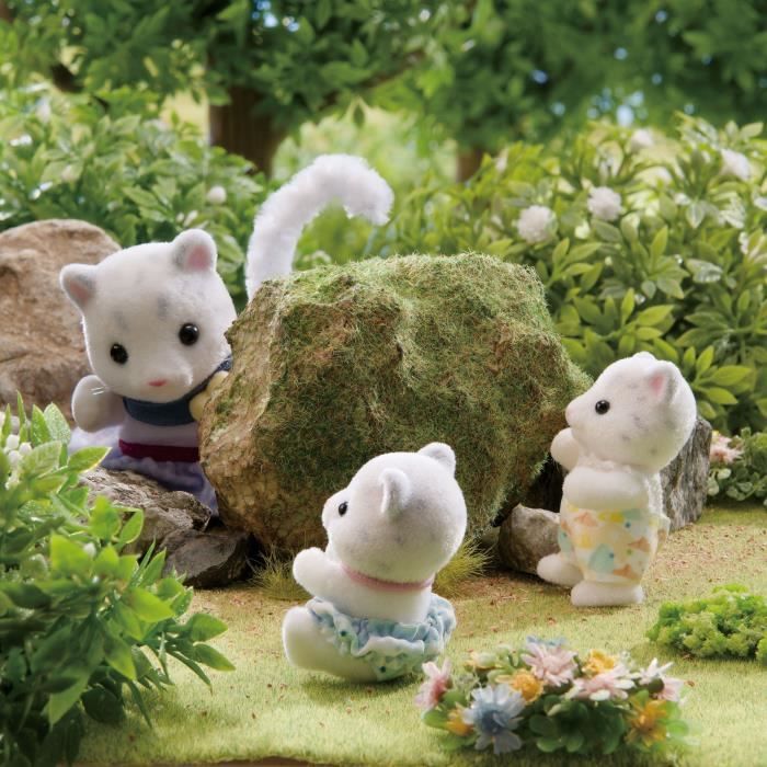 Mini-figurines - SYLVANIAN FAMILIES - La famille Panthere des neiges - Des 3 ans